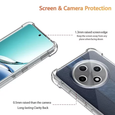 Husa pentru Oppo Reno12 F 4G / Reno12 F 5G / Reno12 FS - Techsuit Shockproof Clear Silicone - Clear