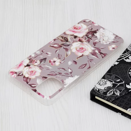 Husa pentru Samsung Galaxy A05 - Techsuit Marble Series - Bloom of Ruth Gray