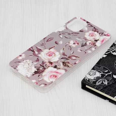 Husa pentru Samsung Galaxy A05 - Techsuit Marble Series - Bloom of Ruth Gray