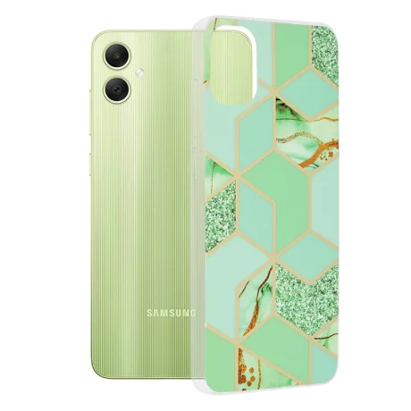 Husa pentru Samsung Galaxy A05 - Techsuit Marble Series - Green Hex