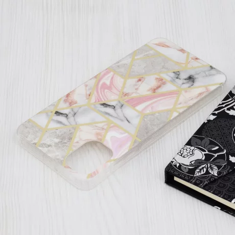 Husa pentru Samsung Galaxy A05 - Techsuit Marble Series - Pink Hex