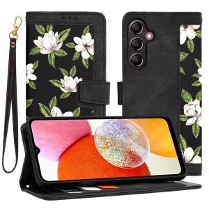 Husa pentru Samsung Galaxy A14 4G / A14 5G - Techsuit FlipCraft - Flowers of the Dawn