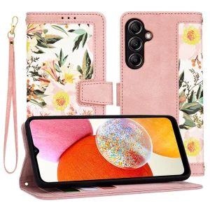 Husa pentru Samsung Galaxy A14 4G / A14 5G - Techsuit FlipCraft - Sweetheart Pink