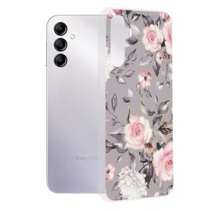 Husa pentru Samsung Galaxy A14 4G / A14 5G - Techsuit Marble Series - Bloom of Ruth Gray