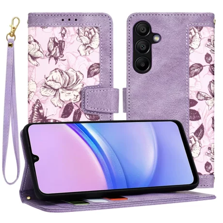 Husa pentru Samsung Galaxy A15 4G / A15 5G - Techsuit FlipCraft - Mysterious Purple