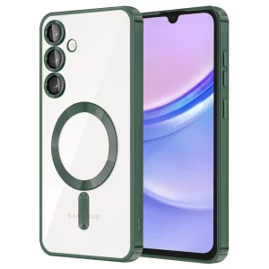 Husa pentru Samsung Galaxy A15 4G / A15 5G - Techsuit Luxury Crystal MagSafe - Deep Green