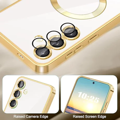 Husa pentru Samsung Galaxy A15 4G / A15 5G - Techsuit Luxury Crystal MagSafe - Light Green