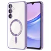 Husa pentru Samsung Galaxy A15 4G / A15 5G - Techsuit Luxury Crystal MagSafe - Light Purple