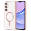 Husa pentru Samsung Galaxy A15 4G / A15 5G - Techsuit Luxury Crystal MagSafe - Pink