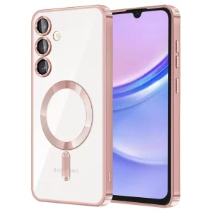 Husa pentru Samsung Galaxy A15 4G / A15 5G - Techsuit Luxury Crystal MagSafe - Pink