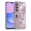 Husa pentru Samsung Galaxy A15 4G / A15 5G - Techsuit Luxury Glitter MagSafe - Light Purple