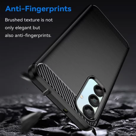 Husa pentru Samsung Galaxy A16 4G / A16 5G - Techsuit Carbon Silicone - Black
