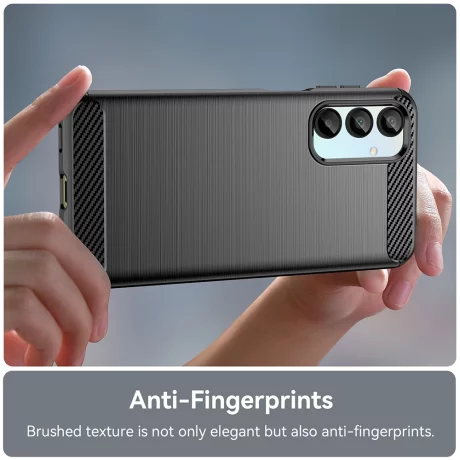 Husa pentru Samsung Galaxy A16 4G / A16 5G - Techsuit Carbon Silicone - Black