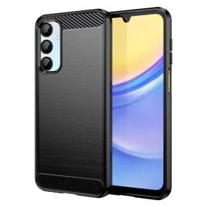 Husa pentru Samsung Galaxy A16 4G / A16 5G - Techsuit Carbon Silicone - Black