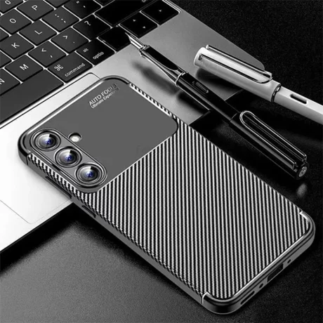 Husa pentru Samsung Galaxy A16 4G / A16 5G - Techsuit CarbonFiber - Black