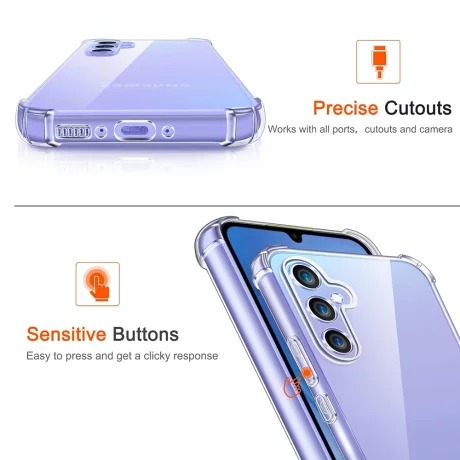Husa pentru Samsung Galaxy A16 4G / A16 5G - Techsuit Shockproof Clear Silicone - Clear