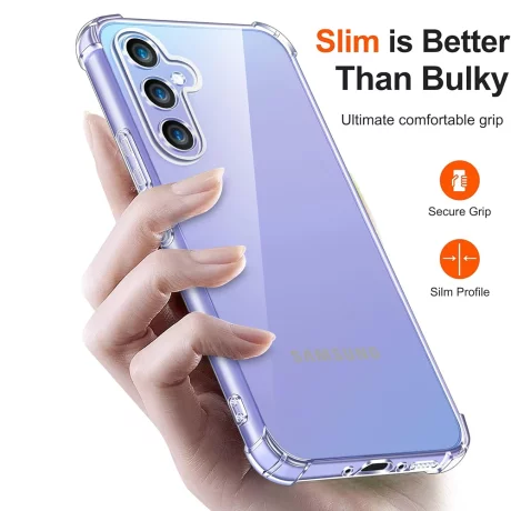 Husa pentru Samsung Galaxy A16 4G / A16 5G - Techsuit Shockproof Clear Silicone - Clear