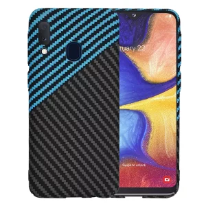 Husa pentru Samsung Galaxy A20e - Techsuit Carbonite FiberShell - Blue Pulse