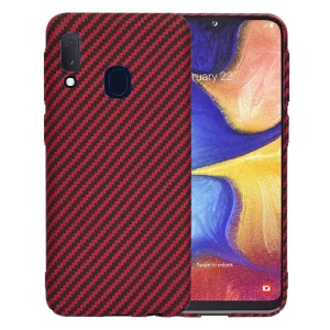 Husa pentru Samsung Galaxy A20e - Techsuit Carbonite FiberShell - Red