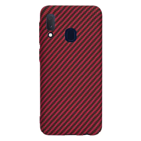 Husa pentru Samsung Galaxy A20e - Techsuit Carbonite FiberShell - Red