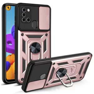 Husa pentru Samsung Galaxy A21s - Techsuit CamShield Series - Rose Gold