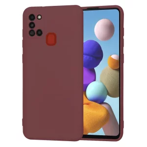 Husa pentru Samsung Galaxy A21s - Techsuit SoftFlex - Plum Red