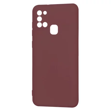 Husa pentru Samsung Galaxy A21s - Techsuit SoftFlex - Plum Red