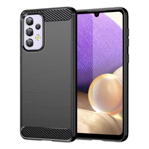 Husa pentru Samsung Galaxy A32 5G - Techsuit Carbon Silicone - Black