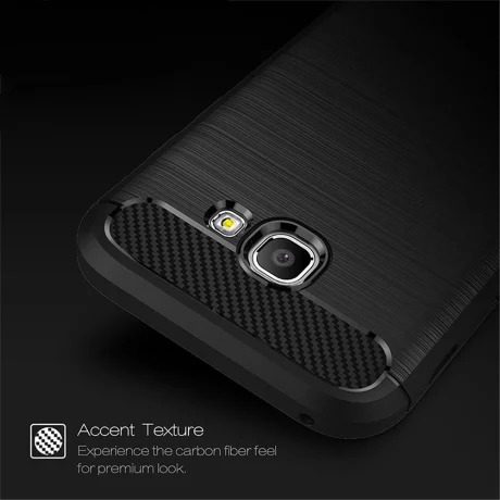 Husa pentru Samsung Galaxy A5 2017 A520 - Techsuit Carbon Silicone - Black