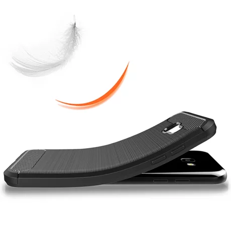 Husa pentru Samsung Galaxy A5 2017 A520 - Techsuit Carbon Silicone - Black