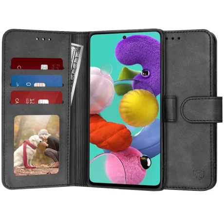 Husa pentru Samsung Galaxy A51 4G - Techsuit Diary Book - Black