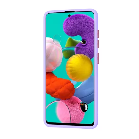 Husa pentru Samsung Galaxy A51 4G - Techsuit HaloFrost Series - Light Purple