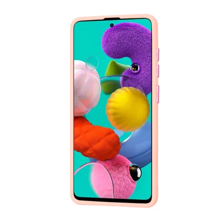 Husa pentru Samsung Galaxy A51 4G - Techsuit HaloFrost Series - Pink
