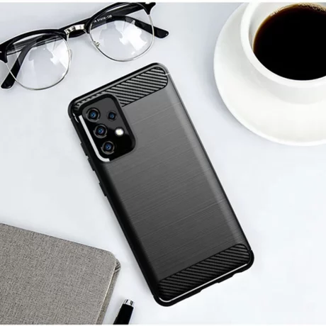 Husa pentru Samsung Galaxy A53 5G - Techsuit Carbon Silicone - Black