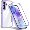 Husa pentru Samsung Galaxy A54 + Folie - Techsuit ColorVerse 360 Series - Purple