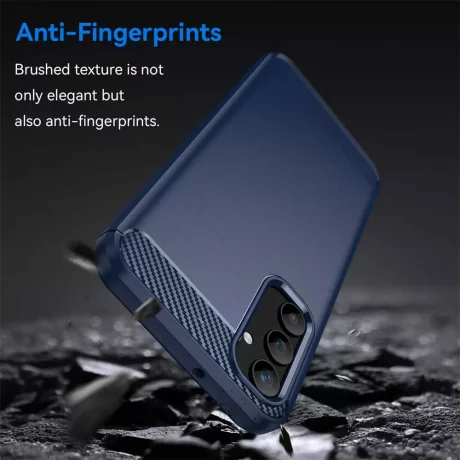 Husa pentru Samsung Galaxy A55 5G - Techsuit Carbon Silicone - Blue