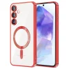 Husa pentru Samsung Galaxy A55 5G - Techsuit Luxury Crystal MagSafe - Red