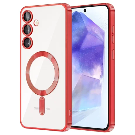Husa pentru Samsung Galaxy A55 5G - Techsuit Luxury Crystal MagSafe - Red