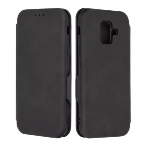 Husa pentru Samsung Galaxy A6 2018 Techsuit Safe Wallet Plus, Black