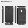 Husa pentru Samsung Galaxy J3 2017 J330, Galaxy J3 Pro 2017 - Techsuit Carbon Silicone - Black