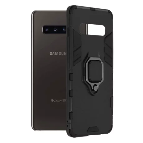 Husa pentru Samsung Galaxy S10 Plus - Techsuit Silicone Shield - Black