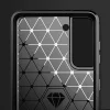 Husa pentru Samsung Galaxy S21 5G - Techsuit Carbon Silicone - Black