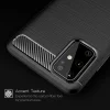Husa pentru Samsung Galaxy S21 Ultra 5G - Techsuit Carbon Silicone - Black