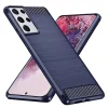 Husa pentru Samsung Galaxy S21 Ultra 5G - Techsuit Carbon Silicone - Blue