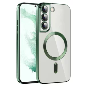 Husa pentru Samsung Galaxy S22 5G - Techsuit Luxury Crystal MagSafe - Deep Green