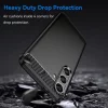 Husa pentru Samsung Galaxy S24 Plus - Techsuit Carbon Silicone - Black