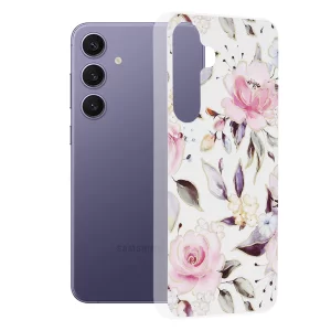 Husa pentru Samsung Galaxy S24 Plus - Techsuit Marble Series - Chloe White