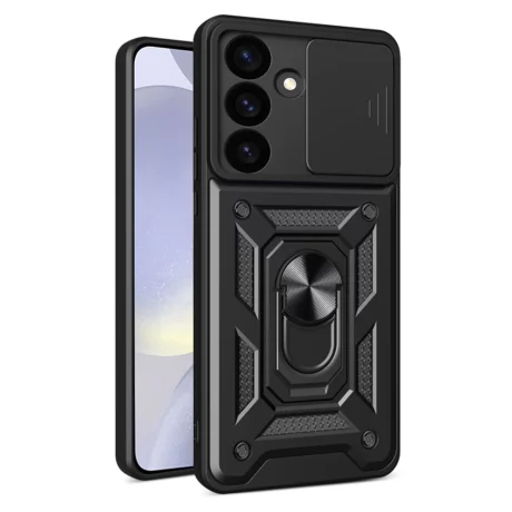 Husa pentru Samsung Galaxy S24 - Techsuit CamShield Series - Black