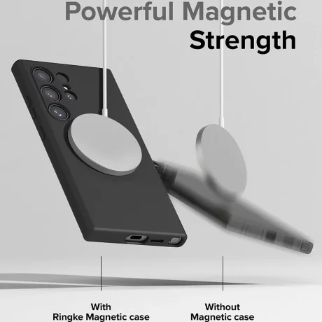 Husa pentru Samsung Galaxy S24 Ultra - Ringke Silicone Magnetic MagSafe - Stone