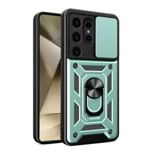 Husa pentru Samsung Galaxy S24 Ultra - Techsuit CamShield Series - Green